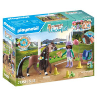 Playmobil WORLD OF HORSES Lēcienu arēna ar Zoju un Bleizu 71355