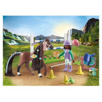 Playmobil WORLD OF HORSES Lēcienu arēna ar Zoju un Bleizu 71355