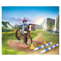 Playmobil WORLD OF HORSES Lēcienu arēna ar Zoju un Bleizu 71355