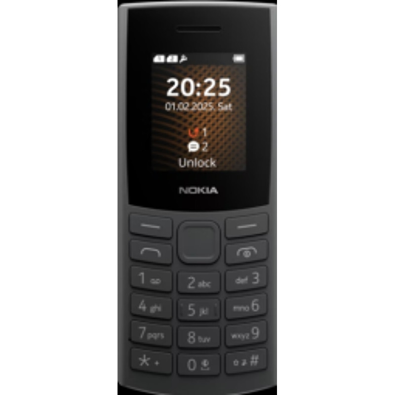 Nokia Mobilais tālrunis Nokia 105 4G Black TA-1691