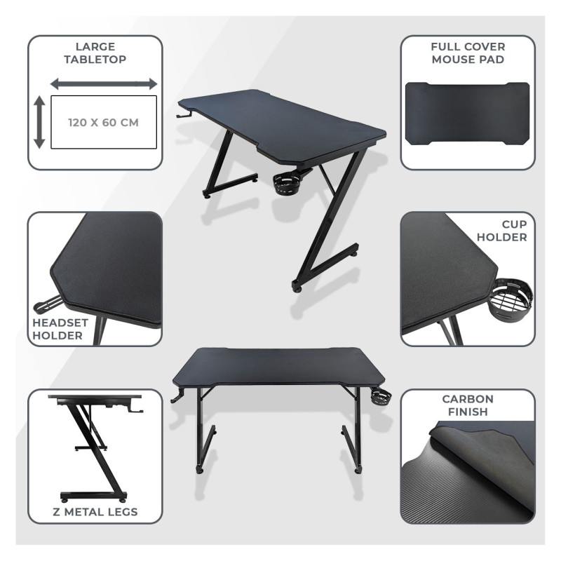 Subsonic Gaming Desk Assassins Creed