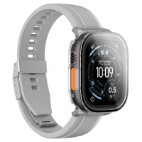 Amazingthing Radix Glass Screen Protector with Case for Apple Watch UItra 3 49mm - Clear