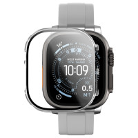 Amazingthing Radix Glass Screen Protector with Case for Apple Watch UItra 3 49mm - Clear