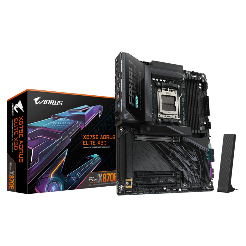 Gigabyte Mainboard|GIGABYTE|AMD X870E|Socket AM5|ATX|RAM DDR5-SDRAM|4xSlots|Wi-Fi Yes|Bluetooth Yes|4xNumber of M.2 (M) slots|X870E A ELITE X|X870EAELITEX