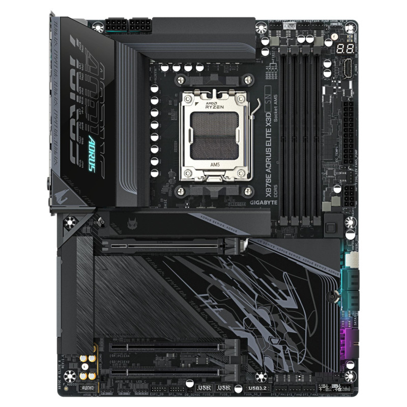 Gigabyte Mainboard|GIGABYTE|AMD X870E|Socket AM5|ATX|RAM DDR5-SDRAM|4xSlots|Wi-Fi Yes|Bluetooth Yes|4xNumber of M.2 (M) slots|X870E A ELITE X|X870EAELITEX