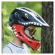 Rockbros TT-32005 Shark Children's Bike Helmet with Detachable Jaw Size M (54-58) - Black