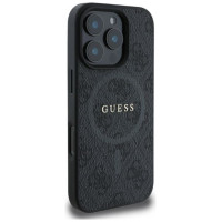 Guess 4G Ring Classic Logo MagSafe case for iPhone 16 Pro - black