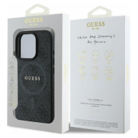 Guess 4G Ring Classic Logo MagSafe case for iPhone 16 Pro - black