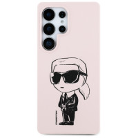 Karl Lagerfeld Silicone Graffiti Ikonik Printed Logo MagSafe Case for Samsung Galaxy S25 Ultra - Pink
