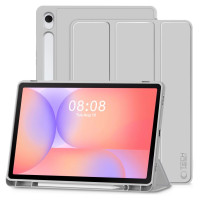Tech-Protect SmartCase Pen Case for Samsung Galaxy Tab S9 11.0 / S9 FE / S10 FE / S10 Lite 10.9 X710 / X716B / X510 / X516B / X520 / X526 / X400 / X406B - Gray