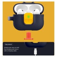 Spigen Nano Pop Case for AirPods Pro 3 - Navy Blue and Yellow