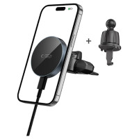 Tech-Protect mm15W-V5 Magnetic MagSafe Car Mount for Air Vent/CD Slot - Black