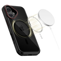 Tech-Protect MagHybrid MagSafe Case for iPhone 17 - Black and Red