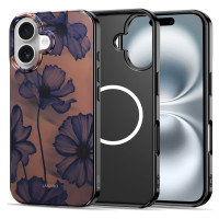 Tech-Protect Lamano MagSafe case for iPhone 16 - brown-purple