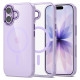 Tech-Protect MagMat MagSafe Case for iPhone 17 - Transparent Purple