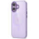 Tech-Protect MagMat MagSafe Case for iPhone 17 - Transparent Purple