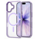 Tech-Protect MagMat MagSafe Case for iPhone 17 - Transparent Purple