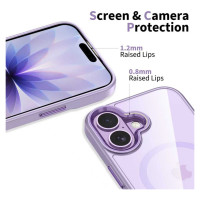 Tech-Protect MagMat MagSafe Case for iPhone 17 - Transparent Purple