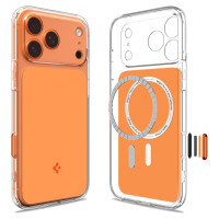 Spigen Thin Fit MagSafe Case for iPhone 17 Pro - Transparent Orange