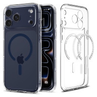 Spigen Ultra Hybrid MagSafe Case for iPhone 17 Pro - Clear Navy Blue