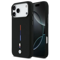 BMW M Silicon Tricolor Line MagSafe Case for iPhone 17 Pro Max - Black