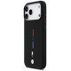 BMW M Silicon Tricolor Line MagSafe Case for iPhone 17 Pro Max - Black