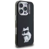Karl Lagerfeld IML Aquarelle Choupette & Logo iPhone 16 Pro Case - Black
