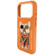 Nimmy Glasses Cool Dog Case for iPhone 17 Pro Max - Orange