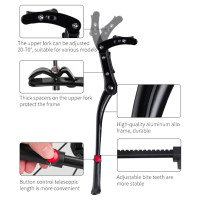 Rockbros JC1005BK bicycle kickstand - black