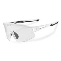Rockbros Cycling Glasses Photochromic with UV Protection and Corrective Insert - White