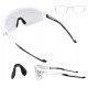 Rockbros Cycling Glasses Photochromic with UV Protection and Corrective Insert - White