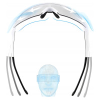 Rockbros Cycling Glasses Photochromic with UV Protection and Corrective Insert - White