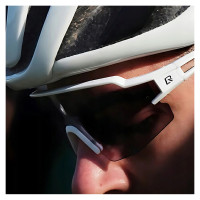 Rockbros Cycling Glasses Photochromic with UV Protection and Corrective Insert - White