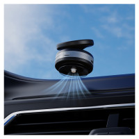 Dudao F24MAX Car Holder with 15W Wireless Charger, MagSafe Compatible, with Automatic Suction Cup - Black