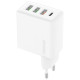 Dudao A5HEU 3xUSB-A 1xUSB-C PD 20W QC3.0 18W+ 2x12W wall charger - white