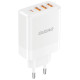 Dudao A5HEU 3xUSB-A 1xUSB-C PD 20W QC3.0 18W+ 2x12W wall charger - white