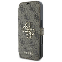 Guess 4G Metal Logo iPhone 16 Pro Case - Brown