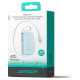 Joyroom JR-PR2L 10000mAh 35W Power Bank with Built-in Retractable USB-C Cable and Lightning Lanyard Cable - Blue