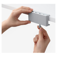 Orico MH4PC Hub Clamp-Mounted USB-C / 3x USB-A 3.0 + 1x USB-C 3.0 - Silver