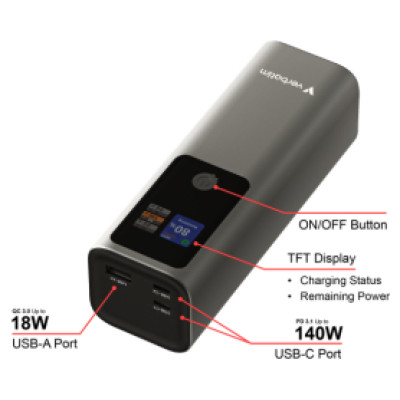 Verbatim Enerģijas krātuve Verbatim Charge n Go 27000mAh 140W