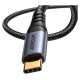 Joyroom Audio Transfer Series SY-A07 Mini Jack 3.5mm/USB-C Cable 1.2m - Black