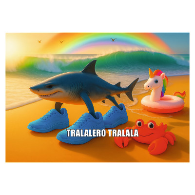 Trefl BRAINROT Puzle Tralalero Tralala, 200 gab.