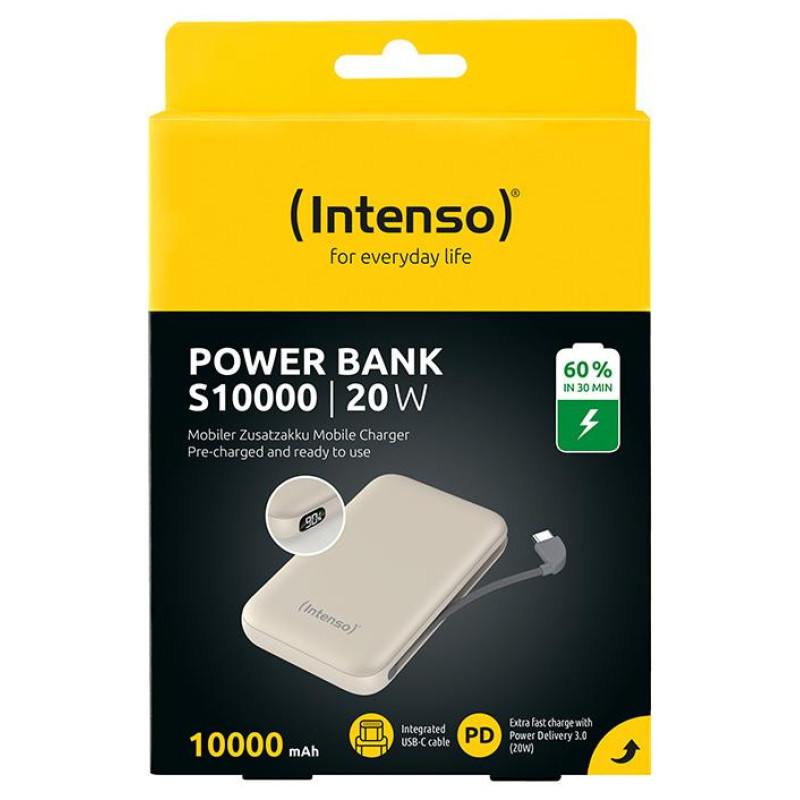 Intenso POWER BANK USB 10000MAH/BEIGE S10000 7333031 INTENSO