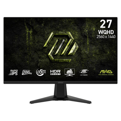 MSI LCD Monitor|MSI|27 "|2560 x 1440 pixels|Wide Quad HD|Native aspect ratio 16:9|LCD|Flat|MAG275QFE20