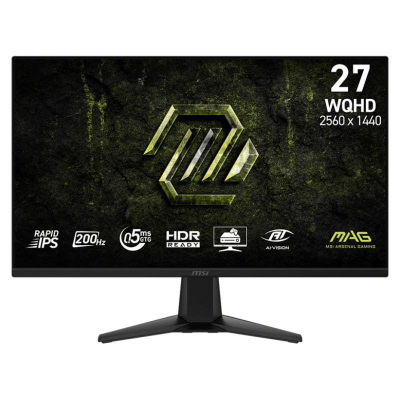 MSI LCD Monitor|MSI|27 "|2560 x 1440 pixels|Wide Quad HD|Native aspect ratio 16:9|LCD|Flat|MAG275QFE20