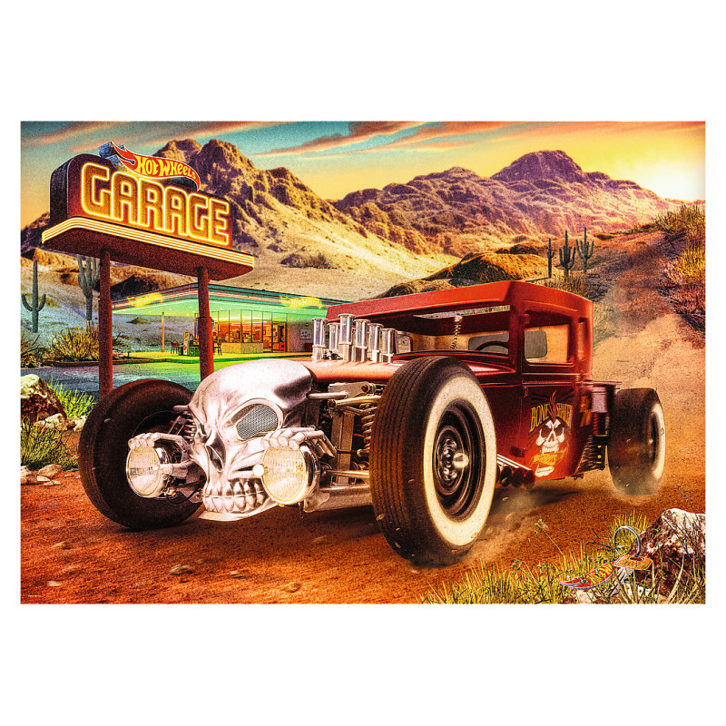 Trefl HOT WHEELS Premium Plus Puzle Bone Shaker, 1000 gab.