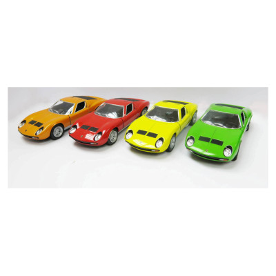 Kinsmart Die-Cast modelis 1971 Lamborghini Miura, izmērs 1:38