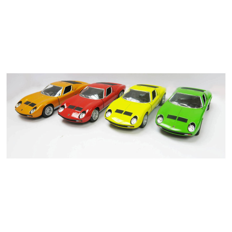 Kinsmart Die-Cast modelis 1971 Lamborghini Miura, izmērs 1:38