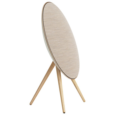 Bang & Olufsen Beosound A9 5th Gen Speaker Gold Tone (Back Sand/Cover Golden/Legs White Oak)