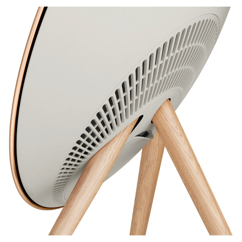 Bang & Olufsen Beosound A9 5th Gen Speaker Gold Tone (Back Sand/Cover Golden/Legs White Oak)